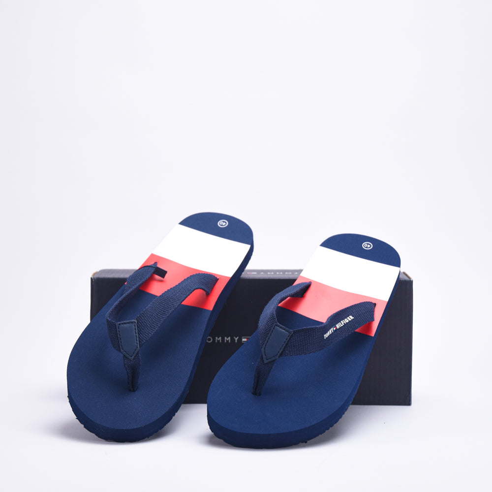 TOMMY HILFIGER - STRIPES FLIP FLOP BLUE