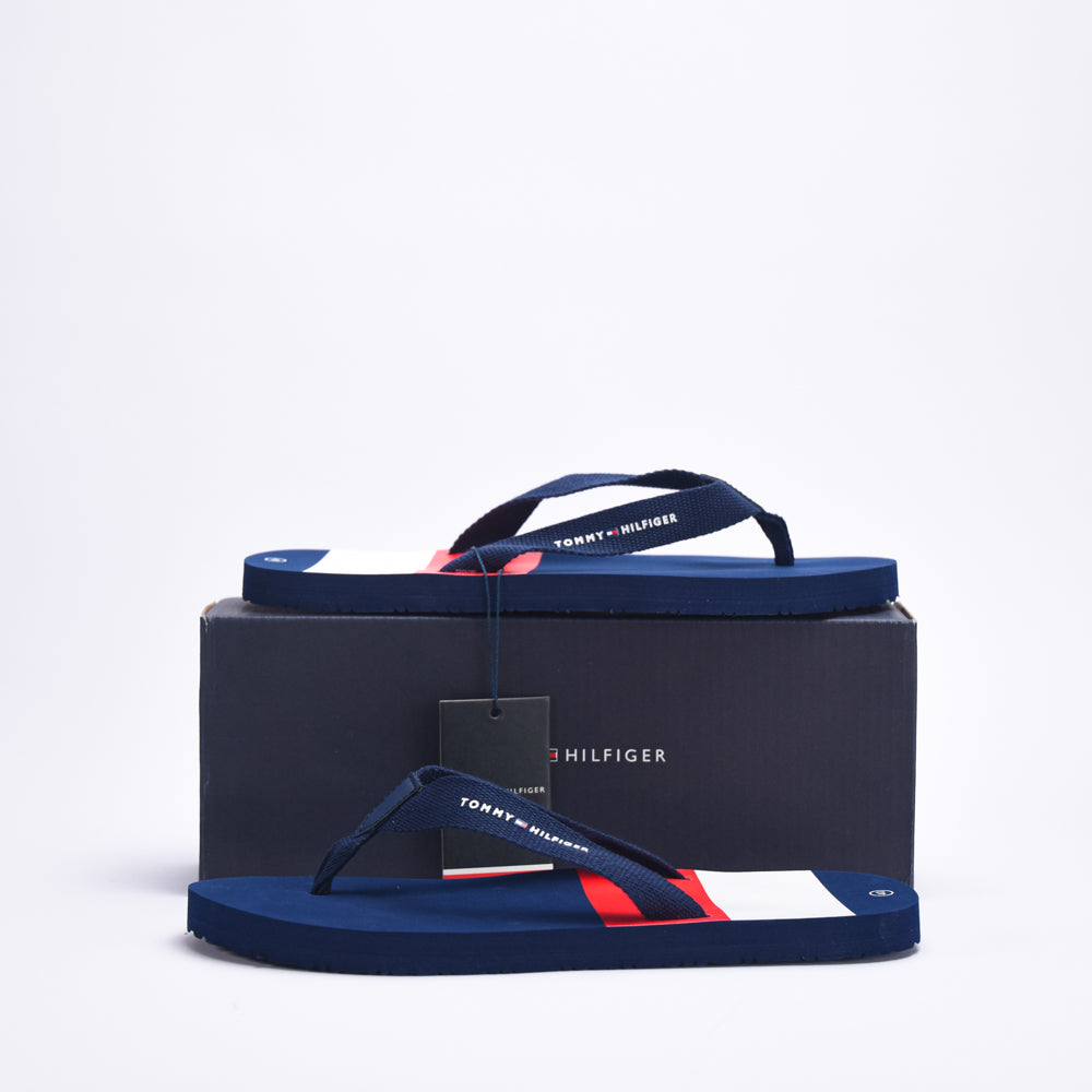 TOMMY HILFIGER - STRIPES FLIP FLOP BLUE