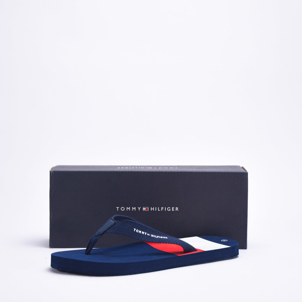 TOMMY HILFIGER - STRIPES FLIP FLOP BLUE