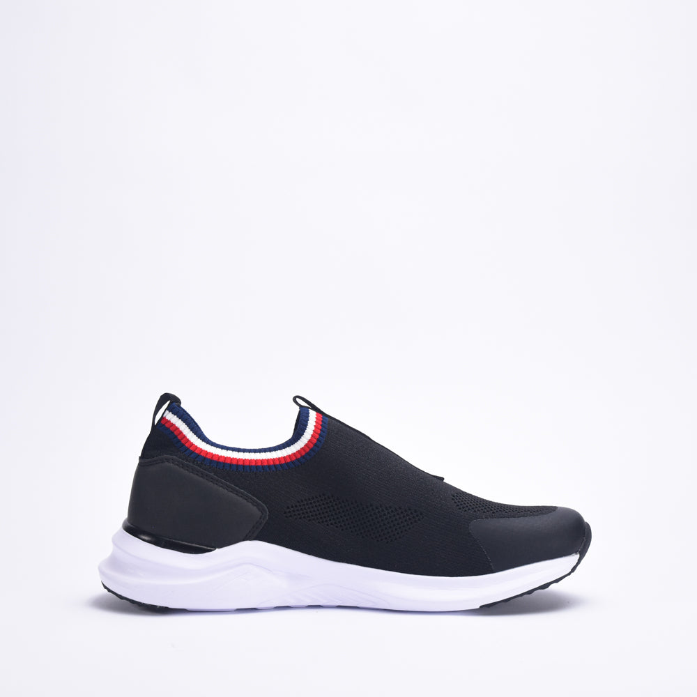 TOMMY HILFIGER - SNEAKER CALZA BASSA NERO