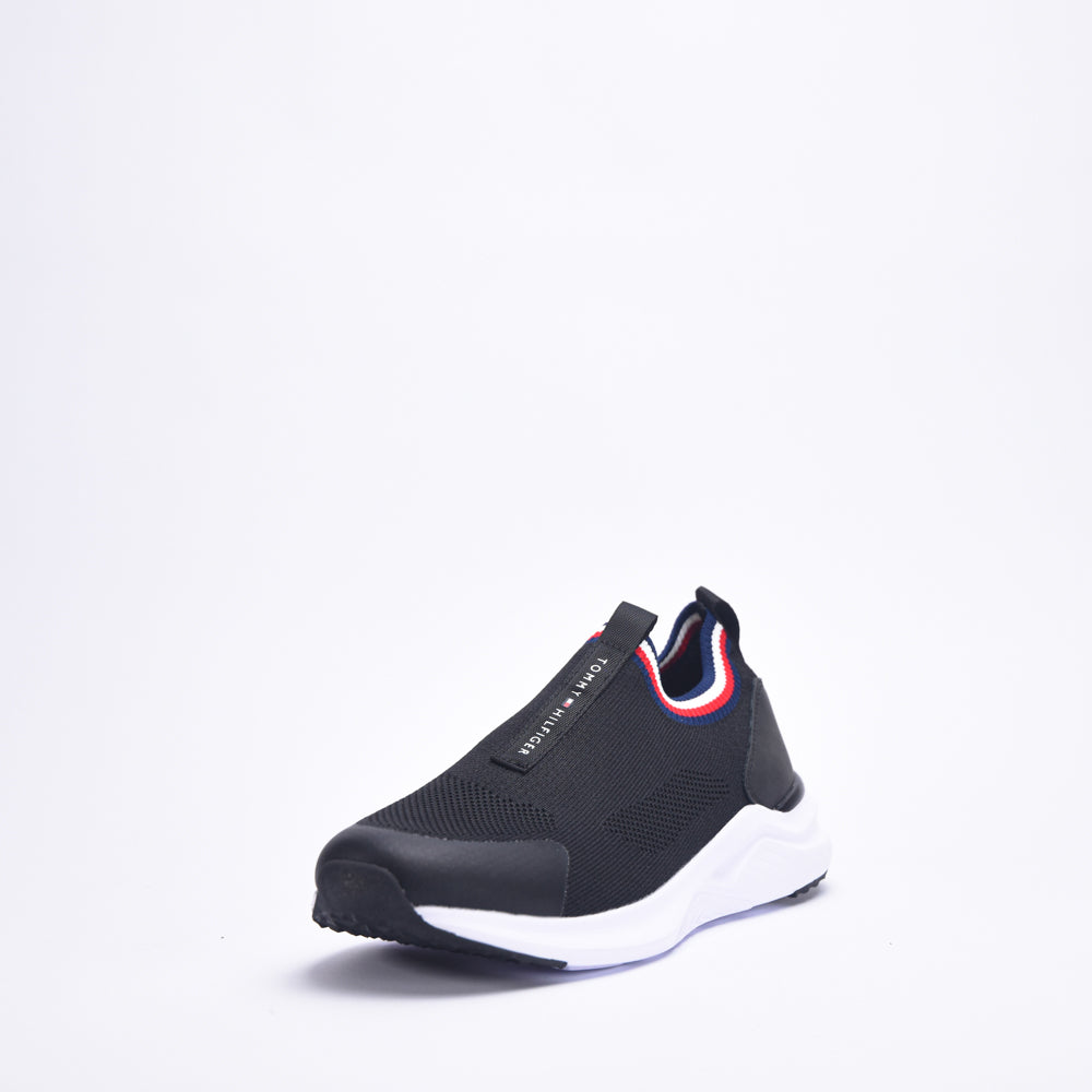 TOMMY HILFIGER - SNEAKER CALZA BASSA NERO