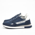 La Martina Low Sneakers Blue Leather