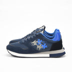 La Martina Low Sneakers Blue Leather