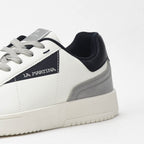 La Martina Cup Leather Sneakers White Blue