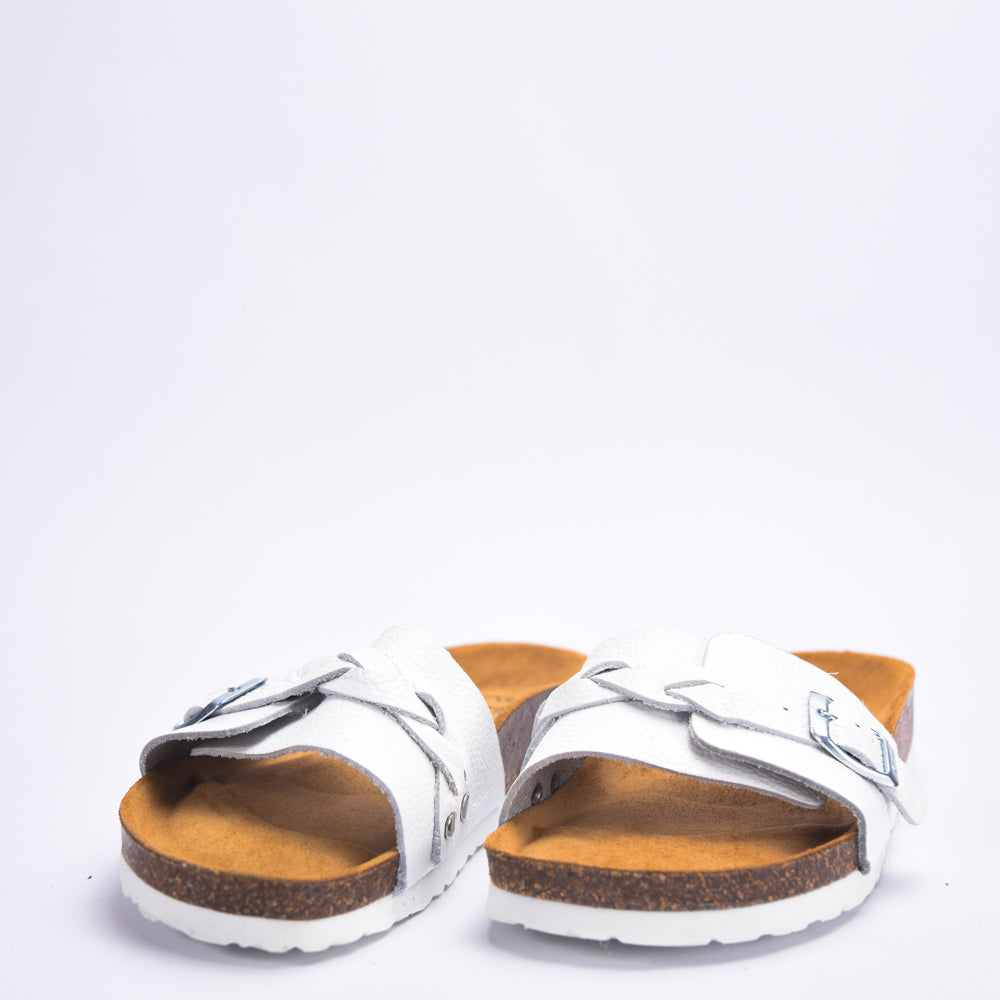 BIRKSBOT CUIR BLANC