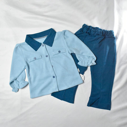 ENSEMBLE 2 Pcs T-Shirt BLEU