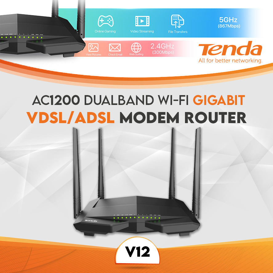 TENDA V12 AC1200 DUALBAND