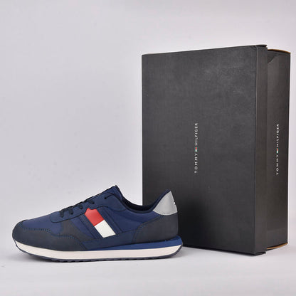 TOMMY HILFIGER FLAG LOW CUT LACE-UP 800-BLUE