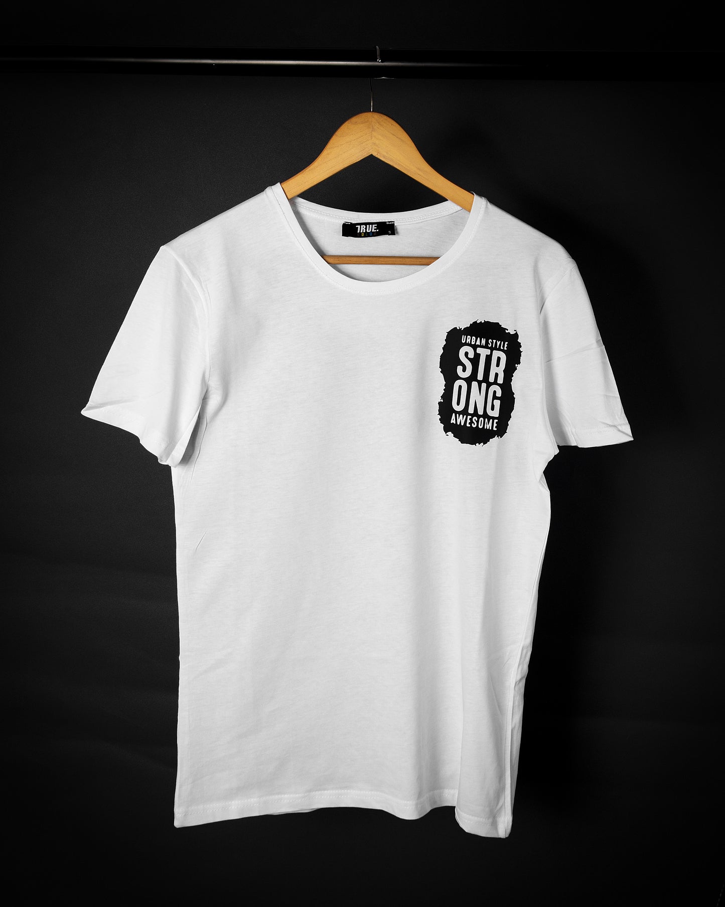 T-Shirt BLANC MOTIF *URBAN STYLE STRONG AWESOME *