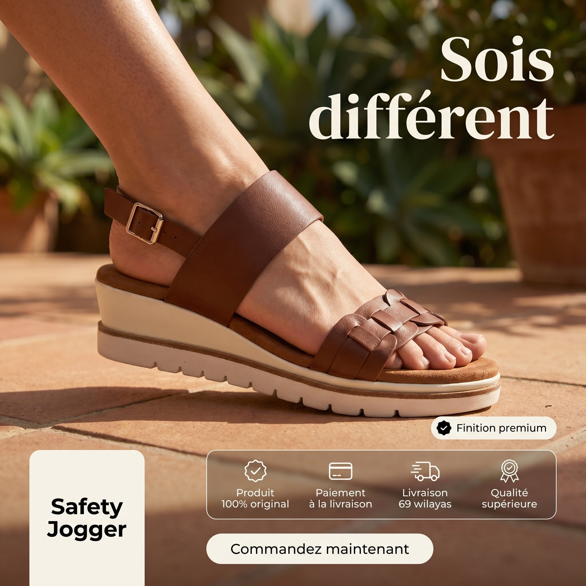 Safety Jogger Sandales Femme Natural