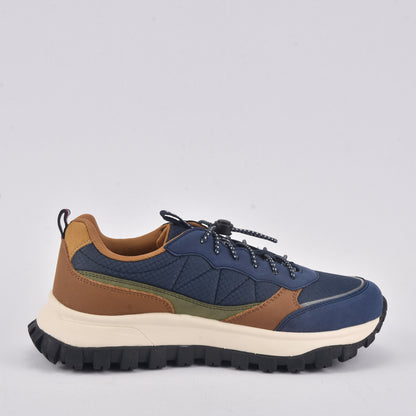 TOMMY HILFIGER LOW CUT LACE UP Y264/BLUE/COGNAC