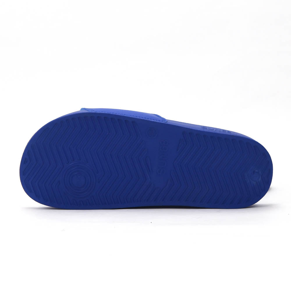 SUN68 Logo Blue Slippers