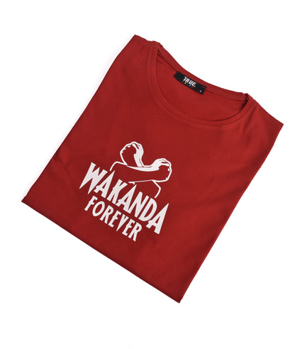 T-Shirt ROUGE WAKANDA FOREVER