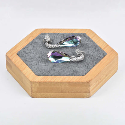 Xuping - Purple Teardrop Inlay