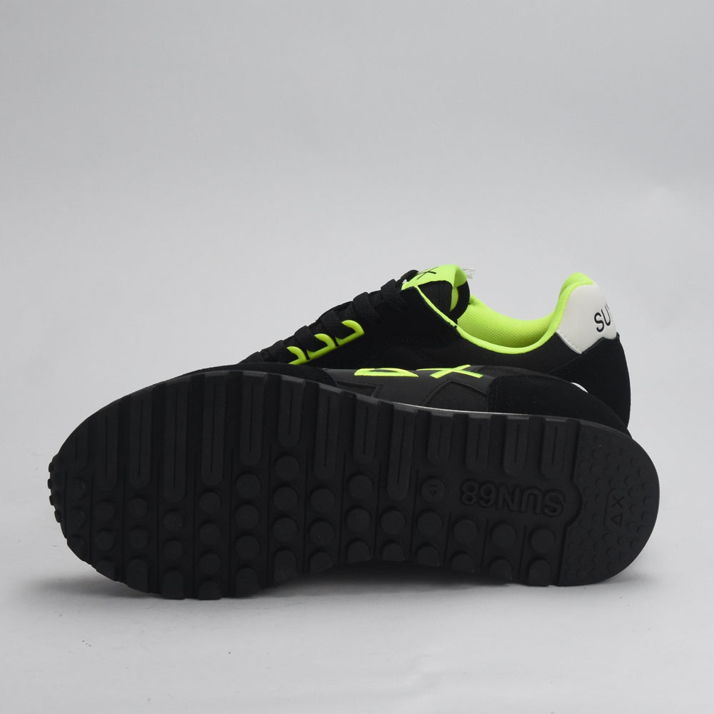 BASKET SUN68 JAKI FLUO 11 NERO