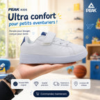Peak Kids Casual Shoes White Navy