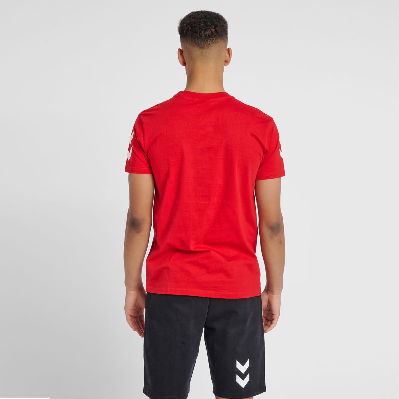 Hummel - Fred Cotton T-Shirt Rouge