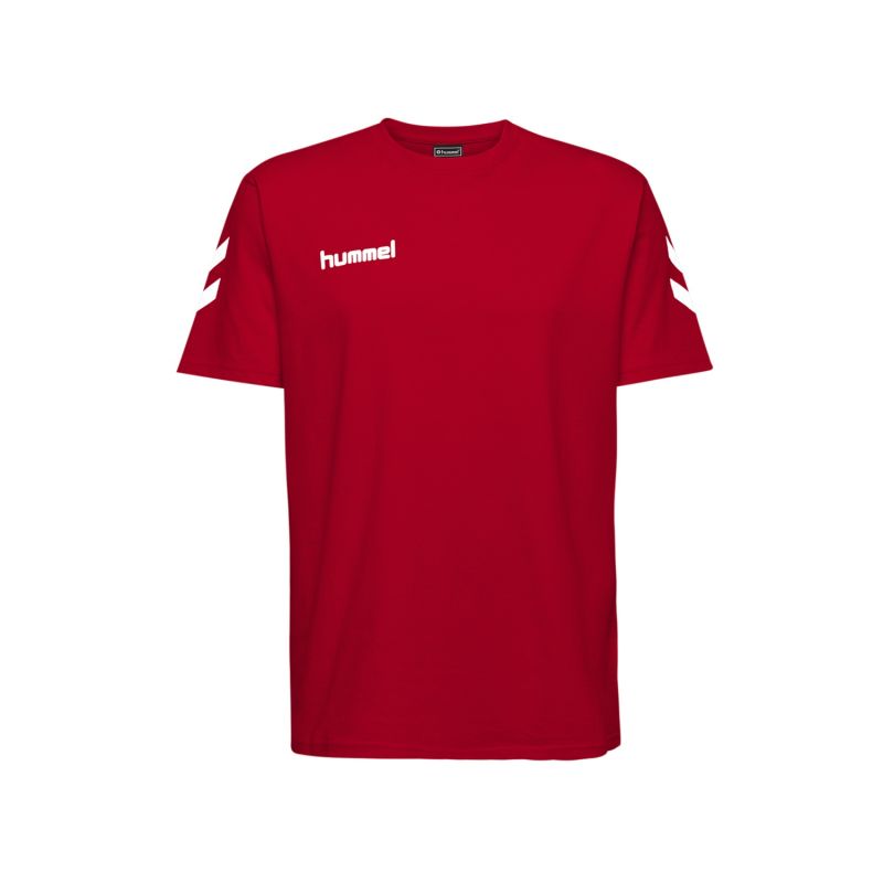 Hummel - Fred Cotton T-Shirt Rouge