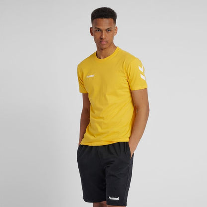 Hummel - Fred Cotton T-Shirt Jaune