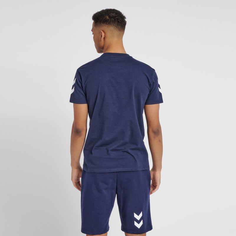 Hummel - Fred Cotton T-Shirt Bleu