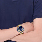 MONTRE Lacoste Gold Steel Navy Dial Multi-function Men\'s Watch