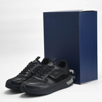 Harmont and Blaine Suede and Fabric Sneakers