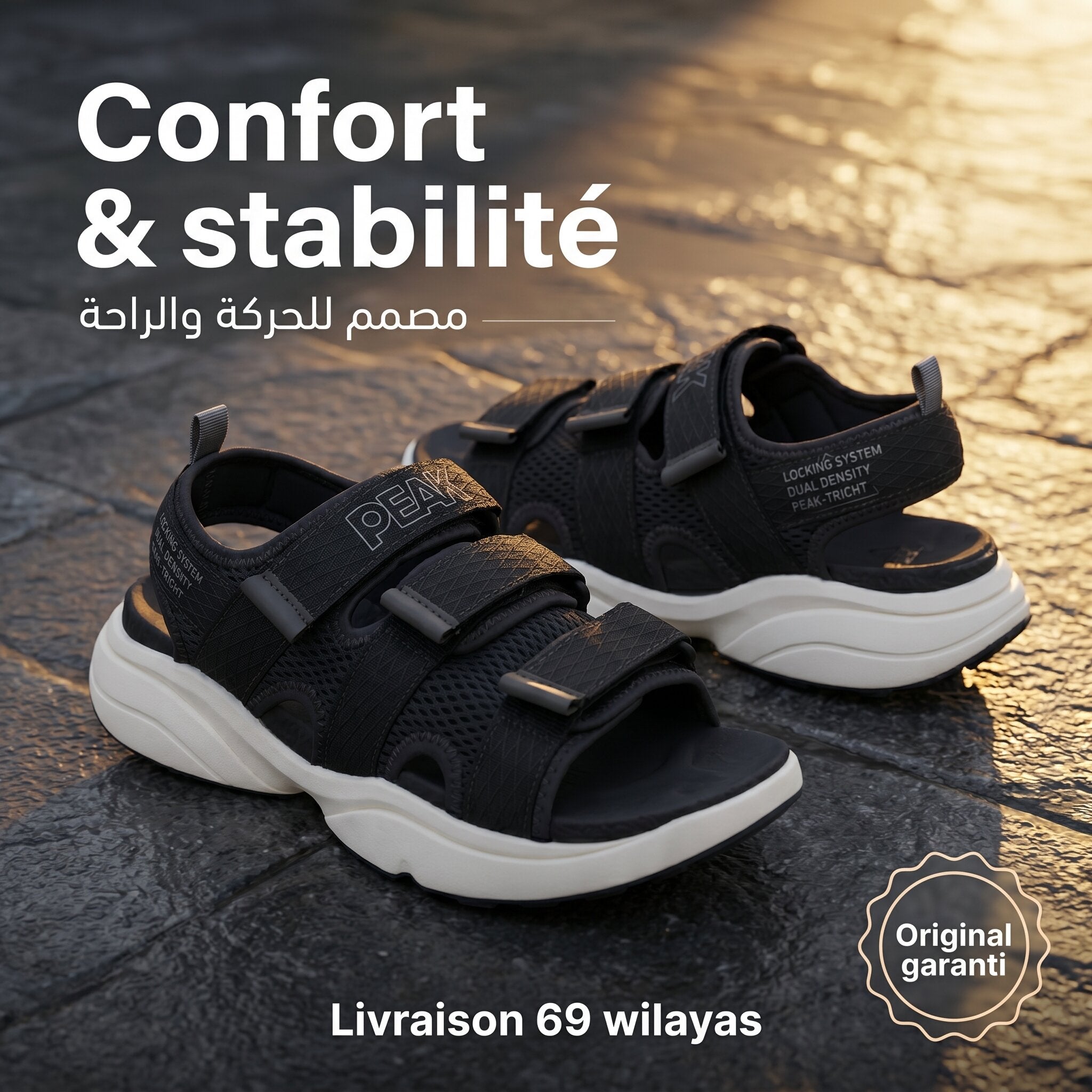 Peak Sports Sandals Grey