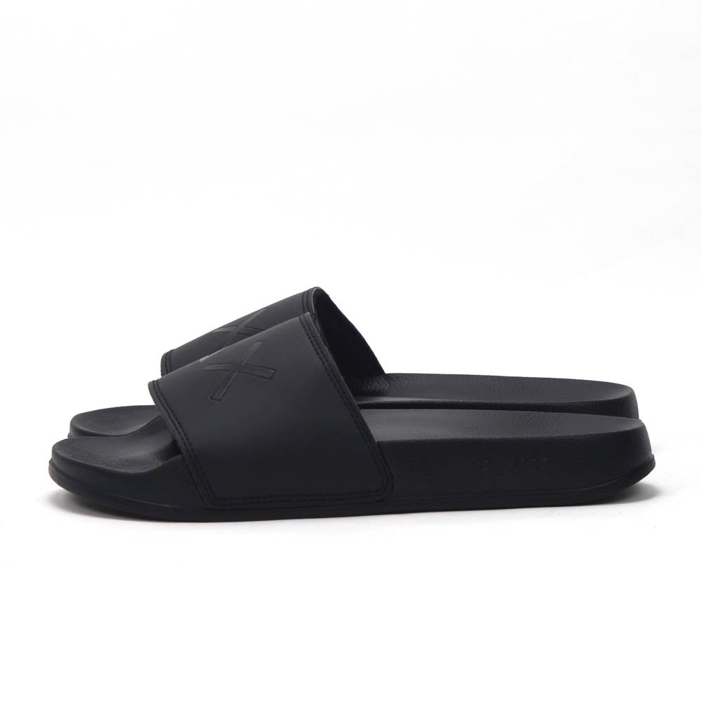SUN68 Logo Black Slippers