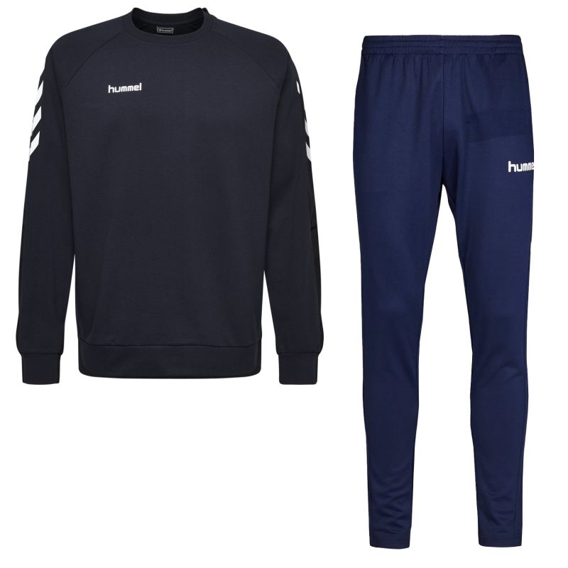 GO COTTON SWEATSHIRT et HMLGO COTTON PANT Navy Blue