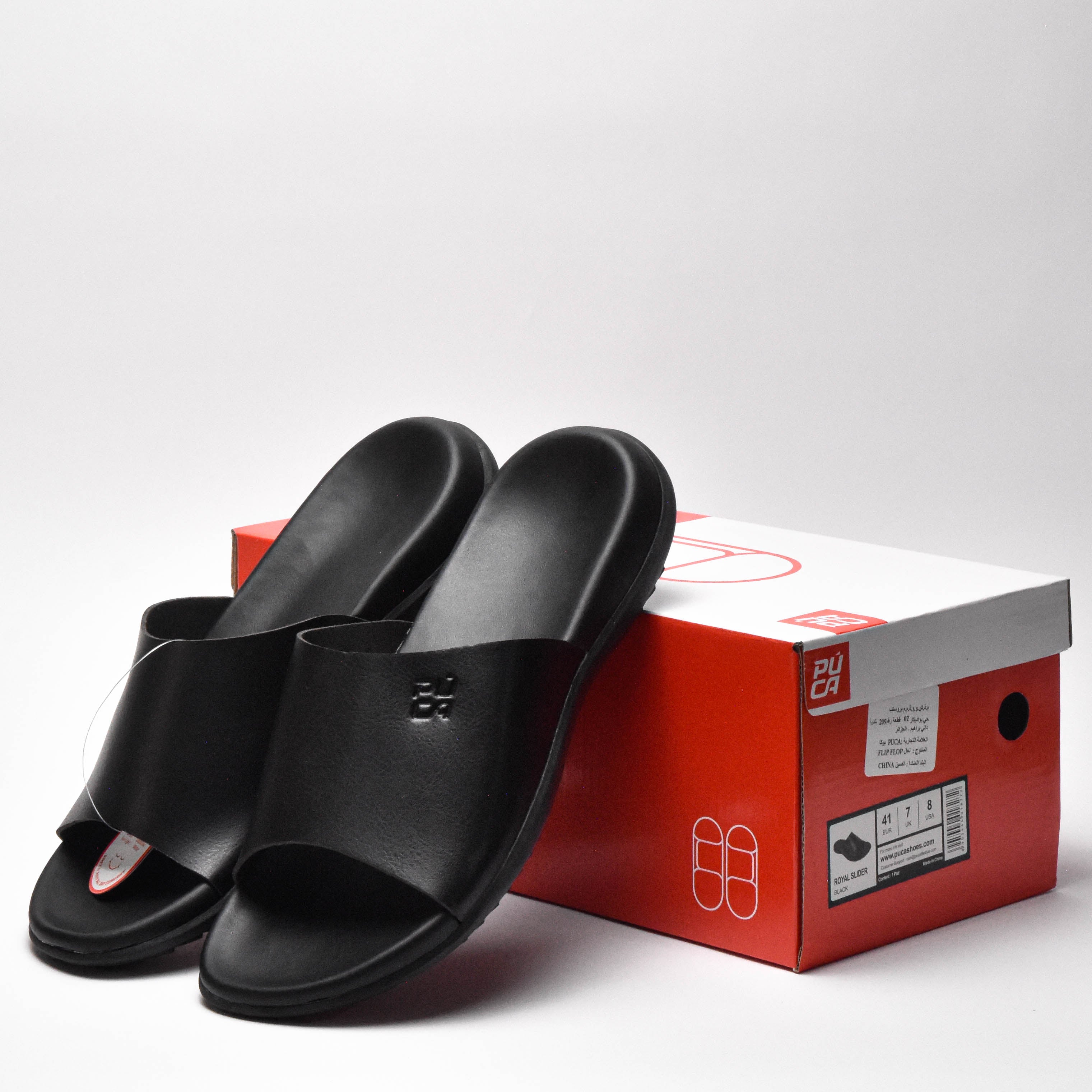 PUCA MEN SPORT SLIPPERS CRATER BLACK