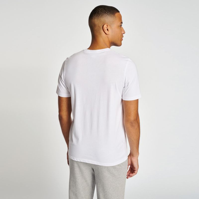 Hummel - Fred Cotton T-Shirt Blanc