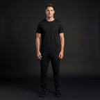 DEPART T-SHIRT HOMME NOIR 100% COTON SIMPLE G23-001601-BLACK