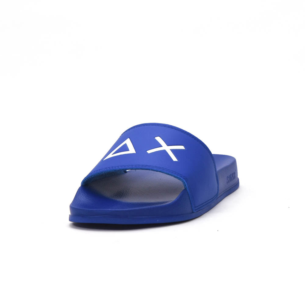 SUN68 Logo Blue Slippers