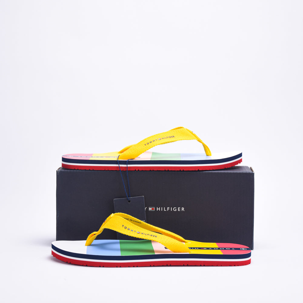 TOMMY HILFIGER - FLIP FLOP MULTICOLOR GIALLO