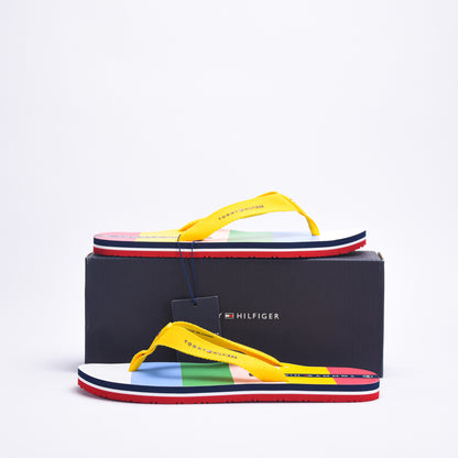 TOMMY HILFIGER - FLIP FLOP MULTICOLOR GIALLO