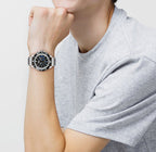 MONTRE Lacoste Stainless Steel Black Dial Multi-function Men\'s Watch