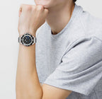 MONTRE Lacoste Stainless Steel Black Dial Multi-function Men\'s Watch