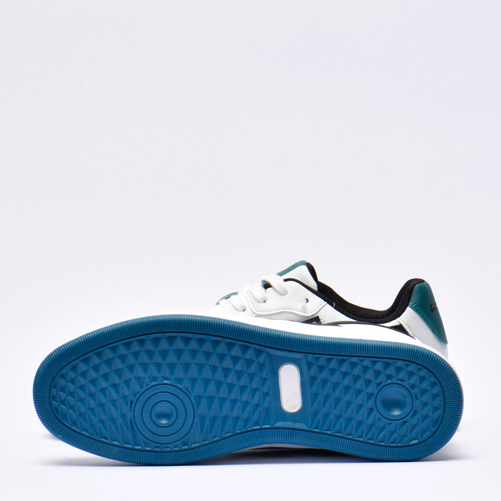 HI TEC VARSITY COURT WHITE BLACK DEEP LAKE
