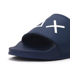 SUN68 Logo Navy Flip Flops