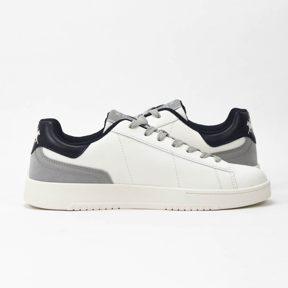 La Martina Cup Leather Sneakers White Blue