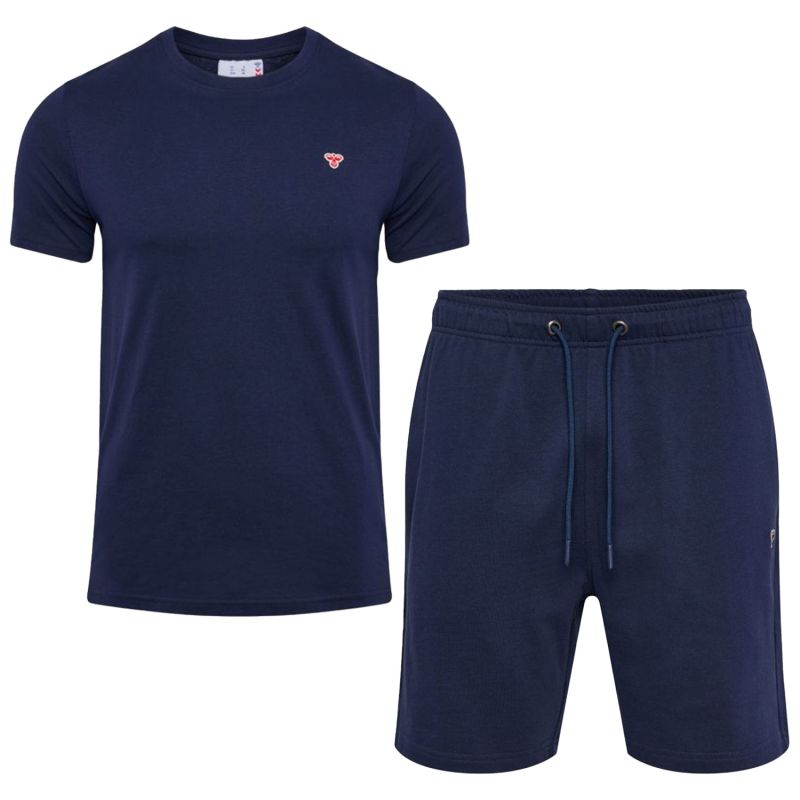 Hummel - Fred T-Shirt & Short Bleus