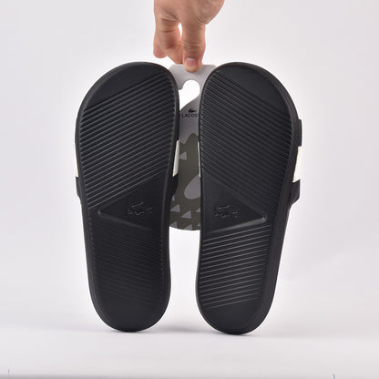 Lacoste CROCO SLIDE NOIR