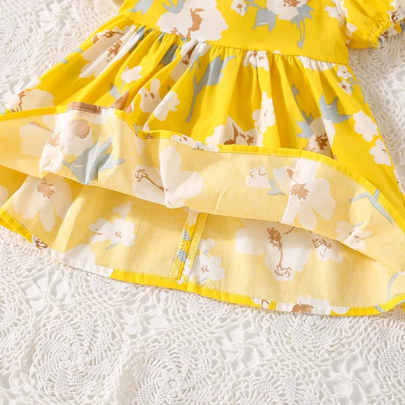 Robe Filles - Korean Style JAUNE
