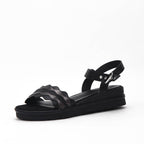 Safety Jogger Sandales Compensées Femme Black Pewter