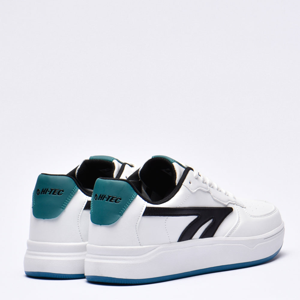 HI TEC VARSITY COURT WHITE BLACK DEEP LAKE