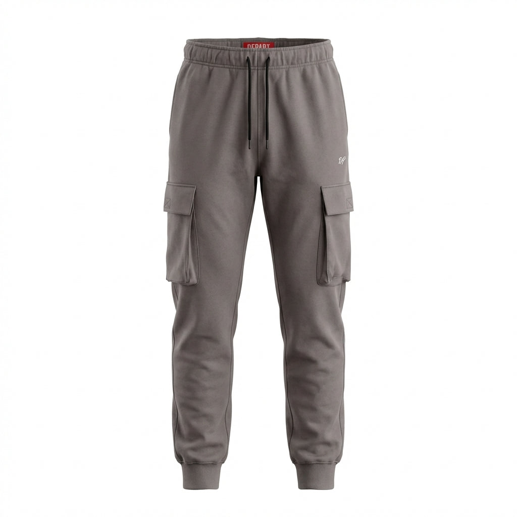 DEPART  JOGGING CARGO DEPART SLIM HOMME GRIS G23-003077-GREY