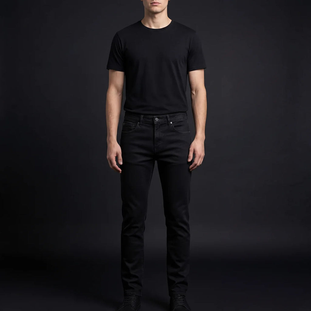 DEPART PANTALON JEAN SLIM HOMME NOIR G20-000523-BLACK
