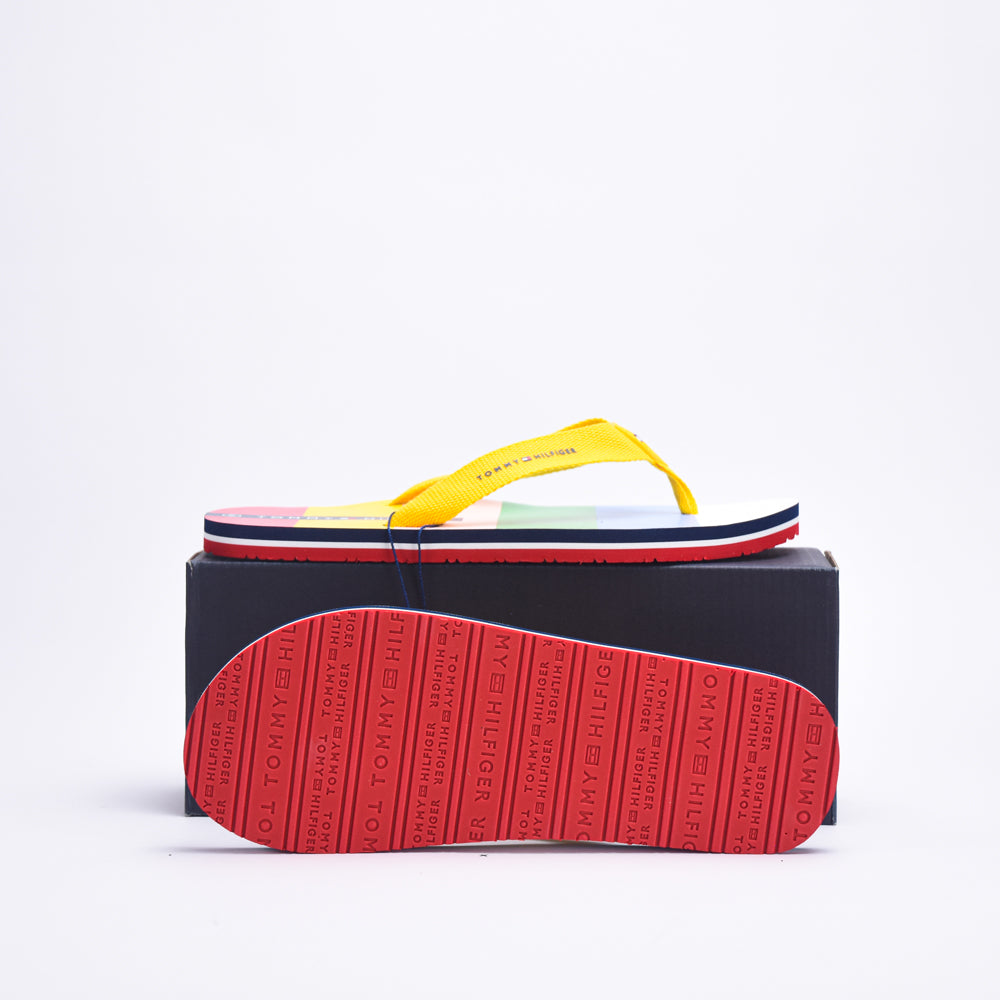 TOMMY HILFIGER - FLIP FLOP MULTICOLOR GIALLO