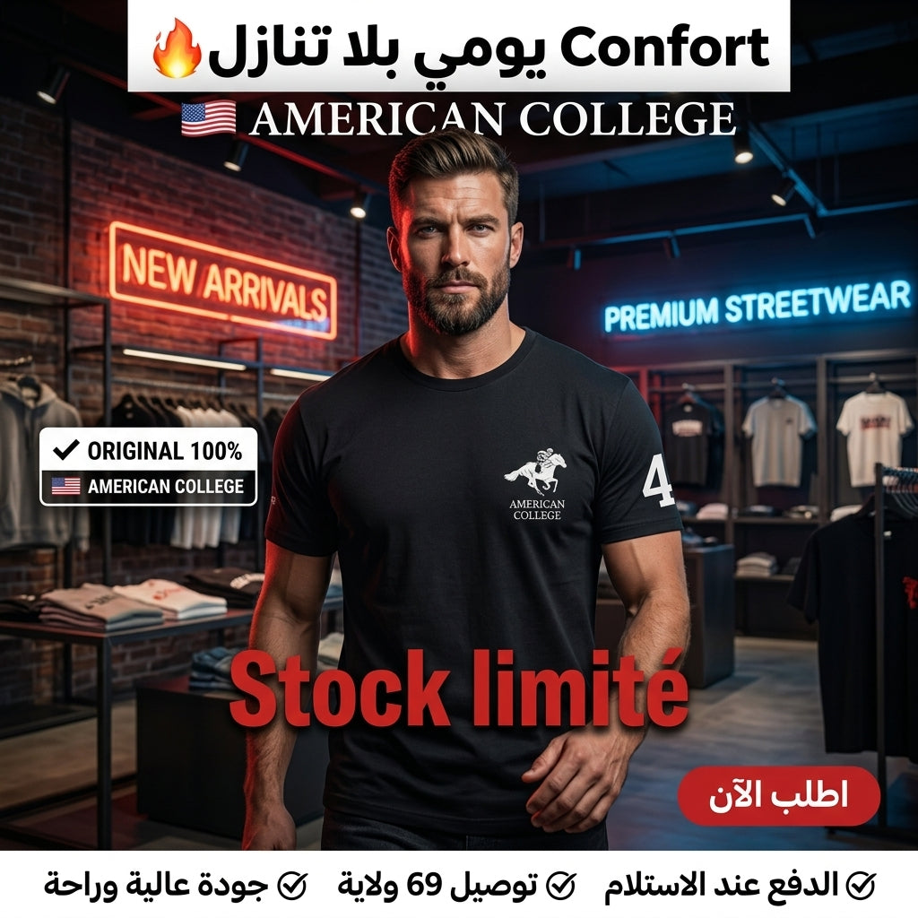 American College t-shirt pour Homme