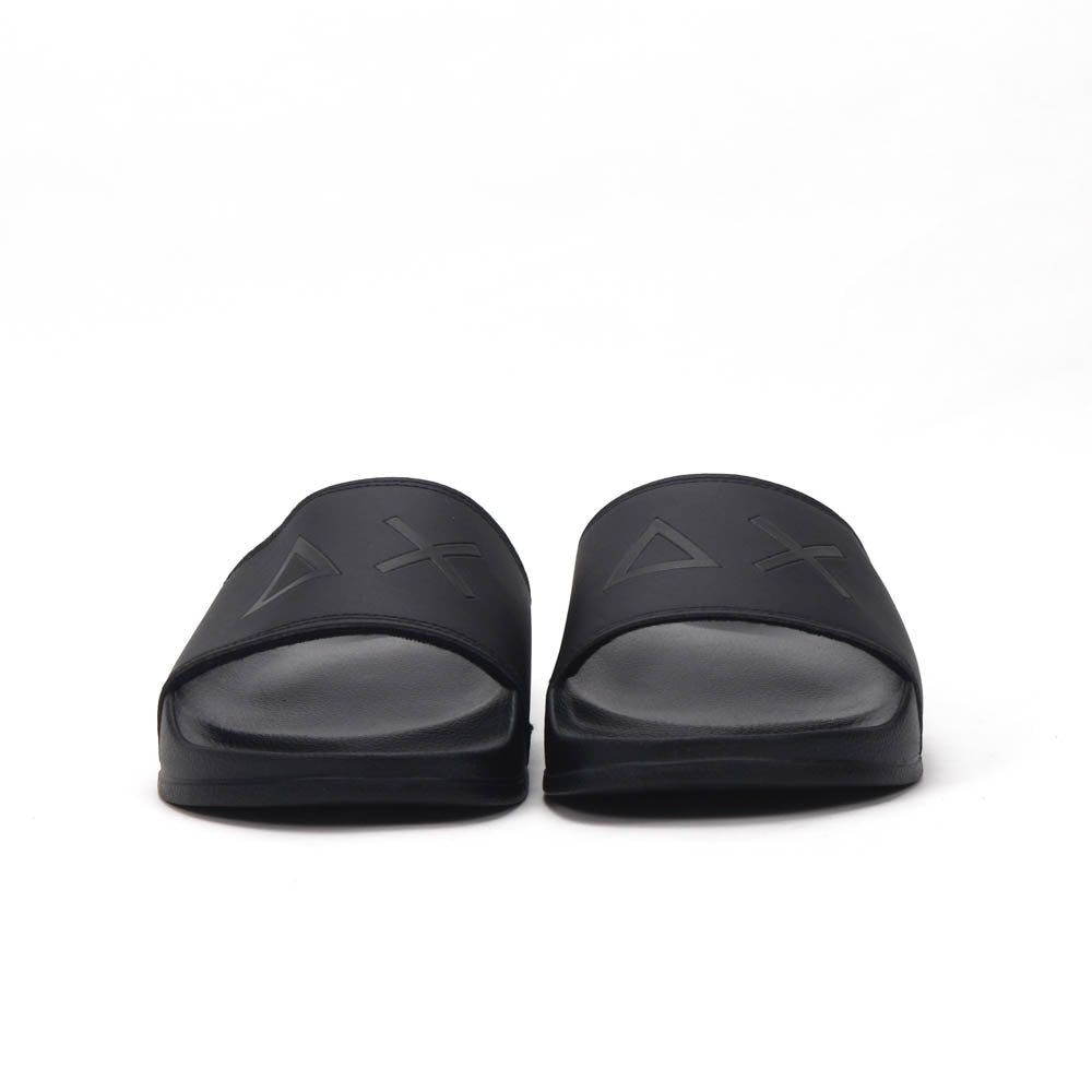 SUN68 Logo Black Slippers